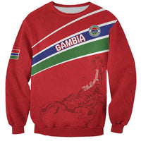Custom Gambia Football Sweatshirt Go Scorpions Go