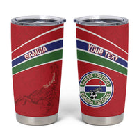 Custom Gambia Football Tumbler Cup Go Scorpions Go