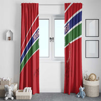 Custom Gambia Football Window Curtain Go Scorpions Go