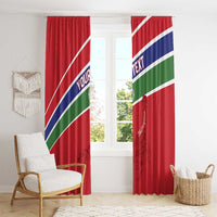 Custom Gambia Football Window Curtain Go Scorpions Go