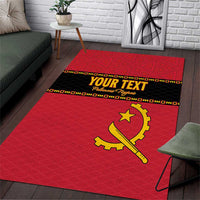 Custom Angola Football Area Rug Avante Palancas Negras
