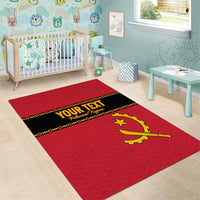 Custom Angola Football Area Rug Avante Palancas Negras