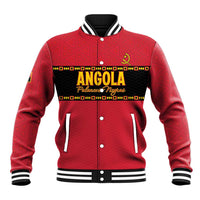Custom Angola Football Baseball Jacket Avante Palancas Negras