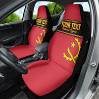 Custom Angola Football Car Seat Cover Avante Palancas Negras