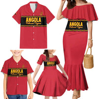 Custom Angola Football Family Matching Mermaid Dress and Hawaiian Shirt Avante Palancas Negras