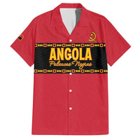 Custom Angola Football Family Matching Short Sleeve Bodycon Dress and Hawaiian Shirt Avante Palancas Negras