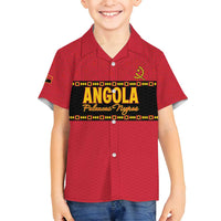 Custom Angola Football Family Matching Tank Maxi Dress and Hawaiian Shirt Avante Palancas Negras