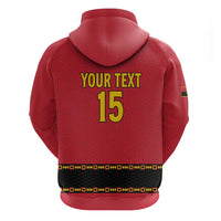 Custom Angola Football Hoodie Avante Palancas Negras