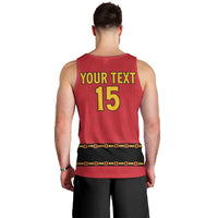 Custom Angola Football Men Tank Top Avante Palancas Negras