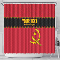Custom Angola Football Shower Curtain Avante Palancas Negras