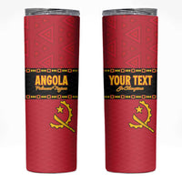Custom Angola Football Skinny Tumbler Avante Palancas Negras