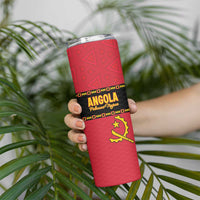 Custom Angola Football Skinny Tumbler Avante Palancas Negras