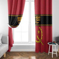 Custom Angola Football Window Curtain Avante Palancas Negras