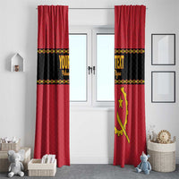 Custom Angola Football Window Curtain Avante Palancas Negras