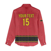 Custom Angola Football Women Casual Shirt Avante Palancas Negras