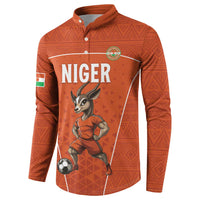 Custom Niger Football Button Sweatshirt Allez les Menas On Va Gagner