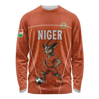 Custom Niger Football Long Sleeve Shirt Allez les Menas On Va Gagner