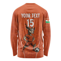 Custom Niger Football Long Sleeve Shirt Allez les Menas On Va Gagner