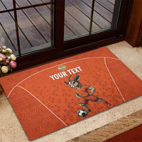 Custom Niger Football Rubber Doormat Allez les Menas On Va Gagner