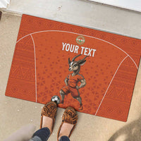 Custom Niger Football Rubber Doormat Allez les Menas On Va Gagner
