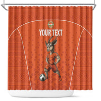Custom Niger Football Shower Curtain Allez les Menas On Va Gagner