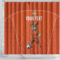 Custom Niger Football Shower Curtain Allez les Menas On Va Gagner