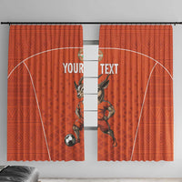 Custom Niger Football Window Curtain Allez les Menas On Va Gagner