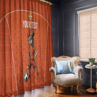 Custom Niger Football Window Curtain Allez les Menas On Va Gagner