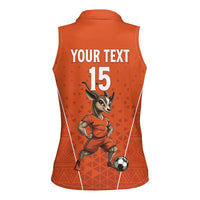 Custom Niger Football Women Sleeveless Polo Shirt Allez les Menas On Va Gagner