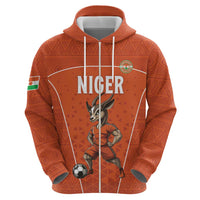 Custom Niger Football Zip Hoodie Allez les Menas On Va Gagner
