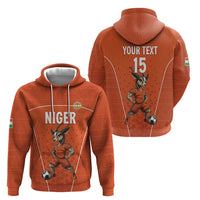 Custom Niger Football Zip Hoodie Allez les Menas On Va Gagner