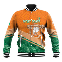 Ivory Coast Rugby Custom Baseball Jacket Allez Les Elephants