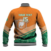 Ivory Coast Rugby Custom Baseball Jacket Allez Les Elephants
