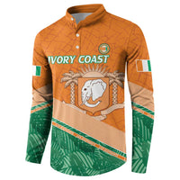 Ivory Coast Rugby Custom Button Sweatshirt Allez Les Elephants