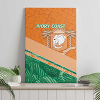 Ivory Coast Rugby Custom Canvas Wall Art Allez Les Elephants