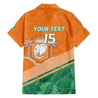 Ivory Coast Rugby Custom Family Matching Tank Maxi Dress and Hawaiian Shirt Allez Les Elephants