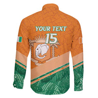 Ivory Coast Rugby Custom Family Matching Tank Maxi Dress and Hawaiian Shirt Allez Les Elephants