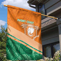 Ivory Coast Rugby Custom Garden Flag Allez Les Elephants