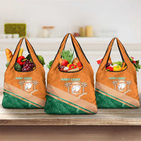 Ivory Coast Rugby Custom Grocery Bag Allez Les Elephants