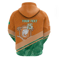 Ivory Coast Rugby Custom Hoodie Allez Les Elephants