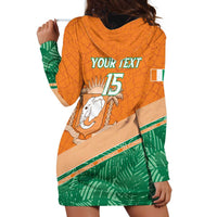 Ivory Coast Rugby Custom Hoodie Dress Allez Les Elephants