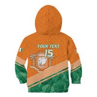 Ivory Coast Rugby Custom Kid Hoodie Allez Les Elephants