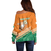 Ivory Coast Rugby Custom Off Shoulder Sweater Allez Les Elephants