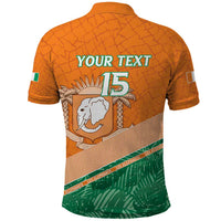 Ivory Coast Rugby Custom Polo Shirt Allez Les Elephants