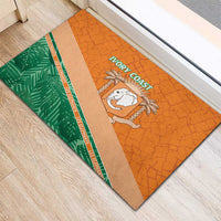 Ivory Coast Rugby Custom Rubber Doormat Allez Les Elephants
