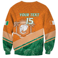Ivory Coast Rugby Custom Sweatshirt Allez Les Elephants