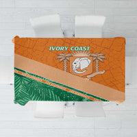 Ivory Coast Rugby Custom Tablecloth Allez Les Elephants