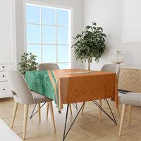 Ivory Coast Rugby Custom Tablecloth Allez Les Elephants