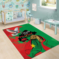 Traore Burkina Faso Area Rug I Stand With Traore
