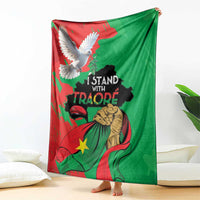 Traore Burkina Faso Blanket I Stand With Traore